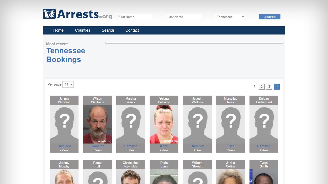 Tennessee Arrests and Inmate Search